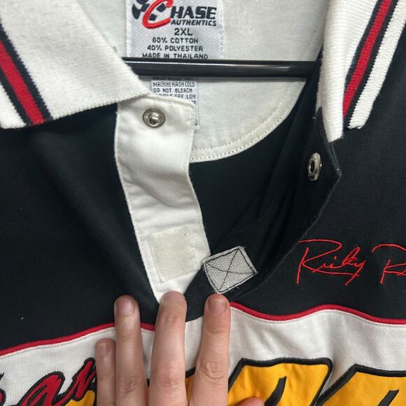 Vintage NASCAR polo Chase Authentics Ricky Rudd racing shirt 2XL - Picture 5 of 7